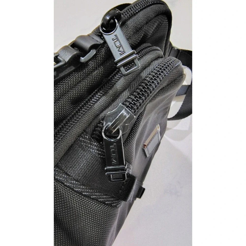 Tumi Alpha Bravo Service Crossbody Bag Black Ballistic Nylon Mens 232796D Bag